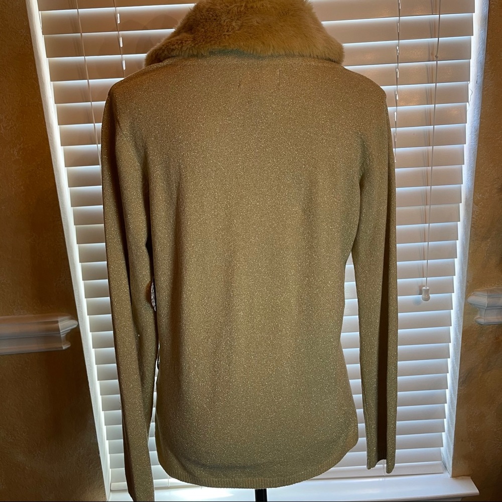 Gold MetallicThread Sweater - Picture 2 of 5